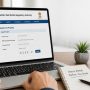 RERA property registration form on laptop screen – How to register property online in Jaipur