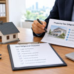 Property due diligence checklist and legal documents.